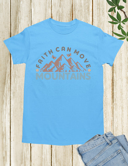 Faith Based Mountain Bible Verse T Shirt