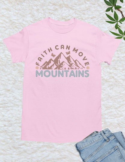 Faith Based Mountain Bible Verse T Shirt