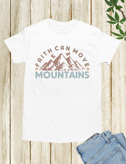 Faith Based Mountain Bible Verse T Shirt