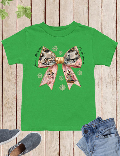 Christian Girls Nativity Christmas Sweatshirt