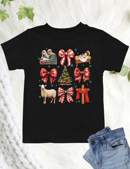 Coquette Jesus Christmas Kids Sweatshirt