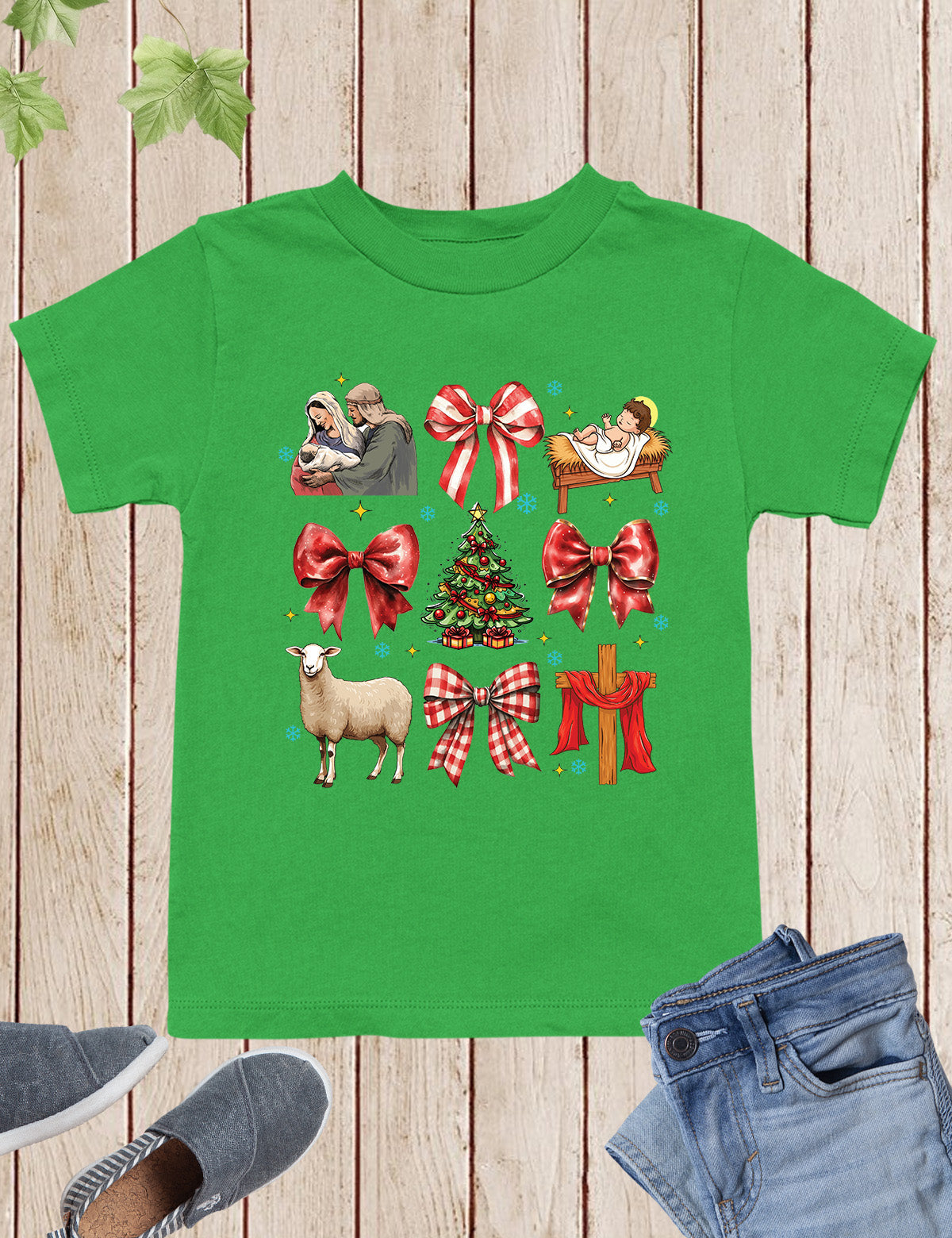 Coquette Jesus Christmas Kids Sweatshirt