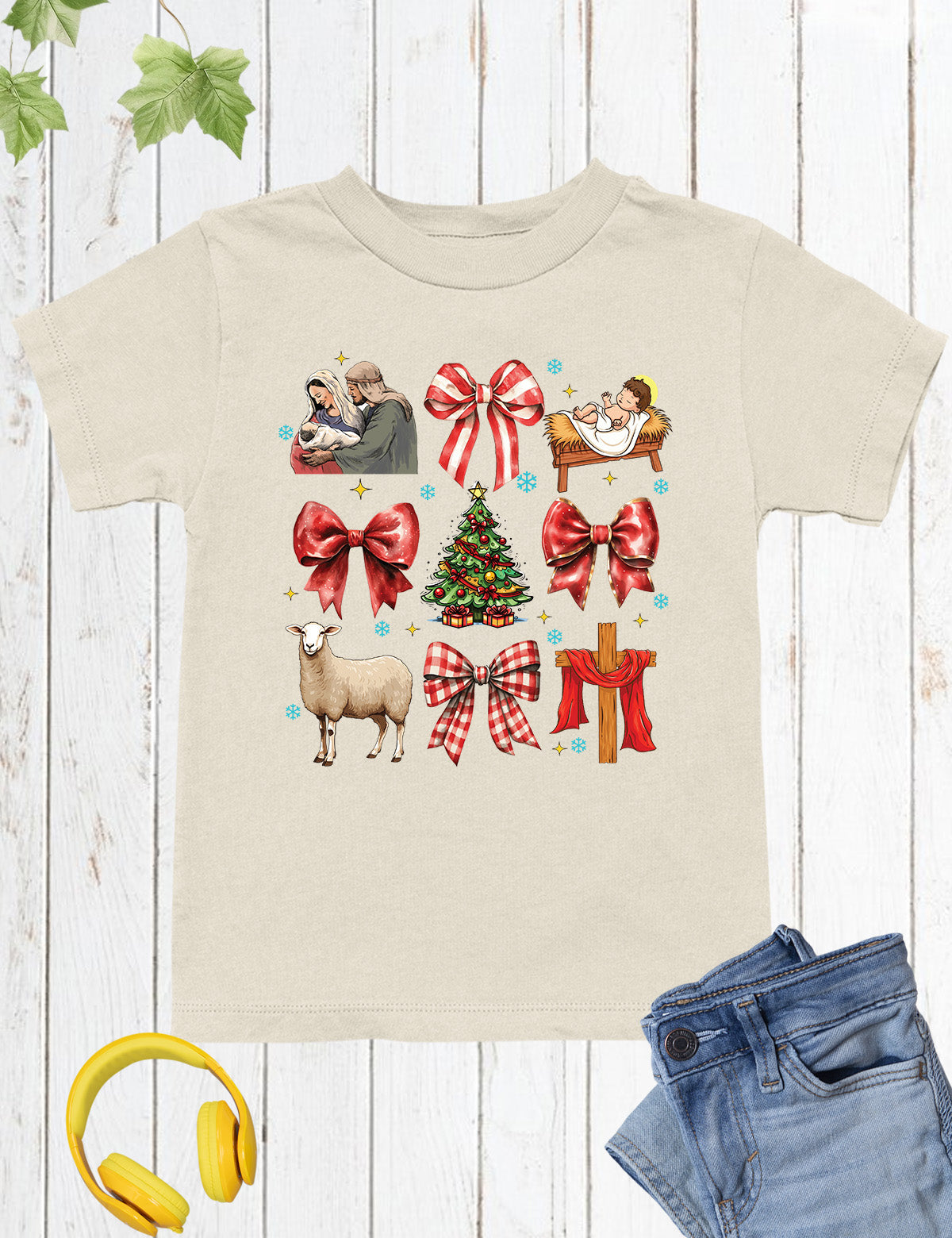 Coquette Jesus Christmas Kids Sweatshirt