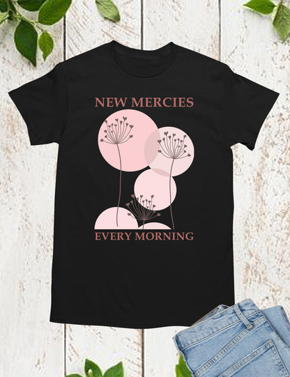 New Mercies Shirt Faith Based Boho Christian T-Shirts