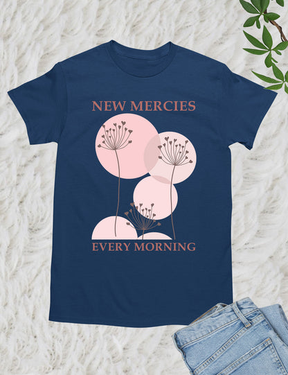 New Mercies Shirt Faith Based Boho Christian T-Shirts