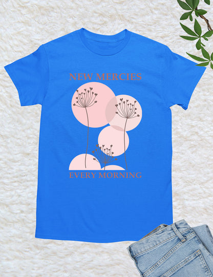 New Mercies Shirt Faith Based Boho Christian T-Shirts