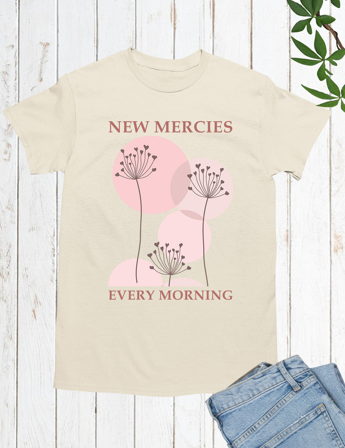New Mercies Shirt Faith Based Boho Christian T-Shirts