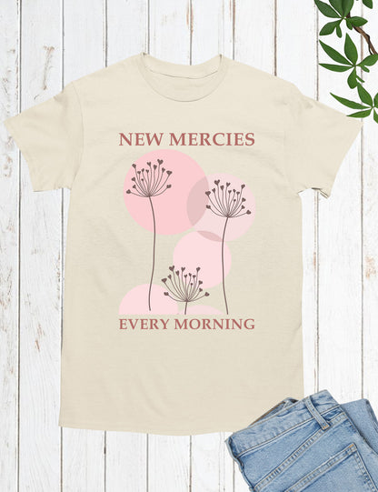 New Mercies Shirt Faith Based Boho Christian T-Shirts