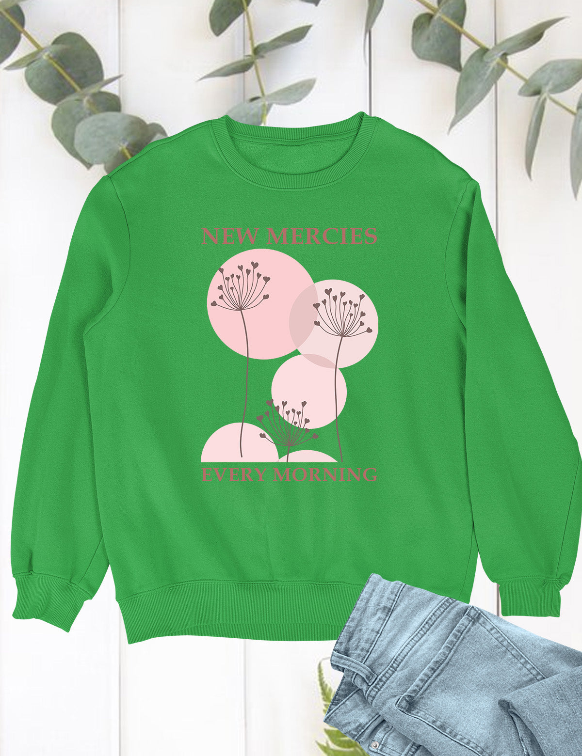 New Mercies Sweatshirt Faith Based Boho Christian Sweatshirts