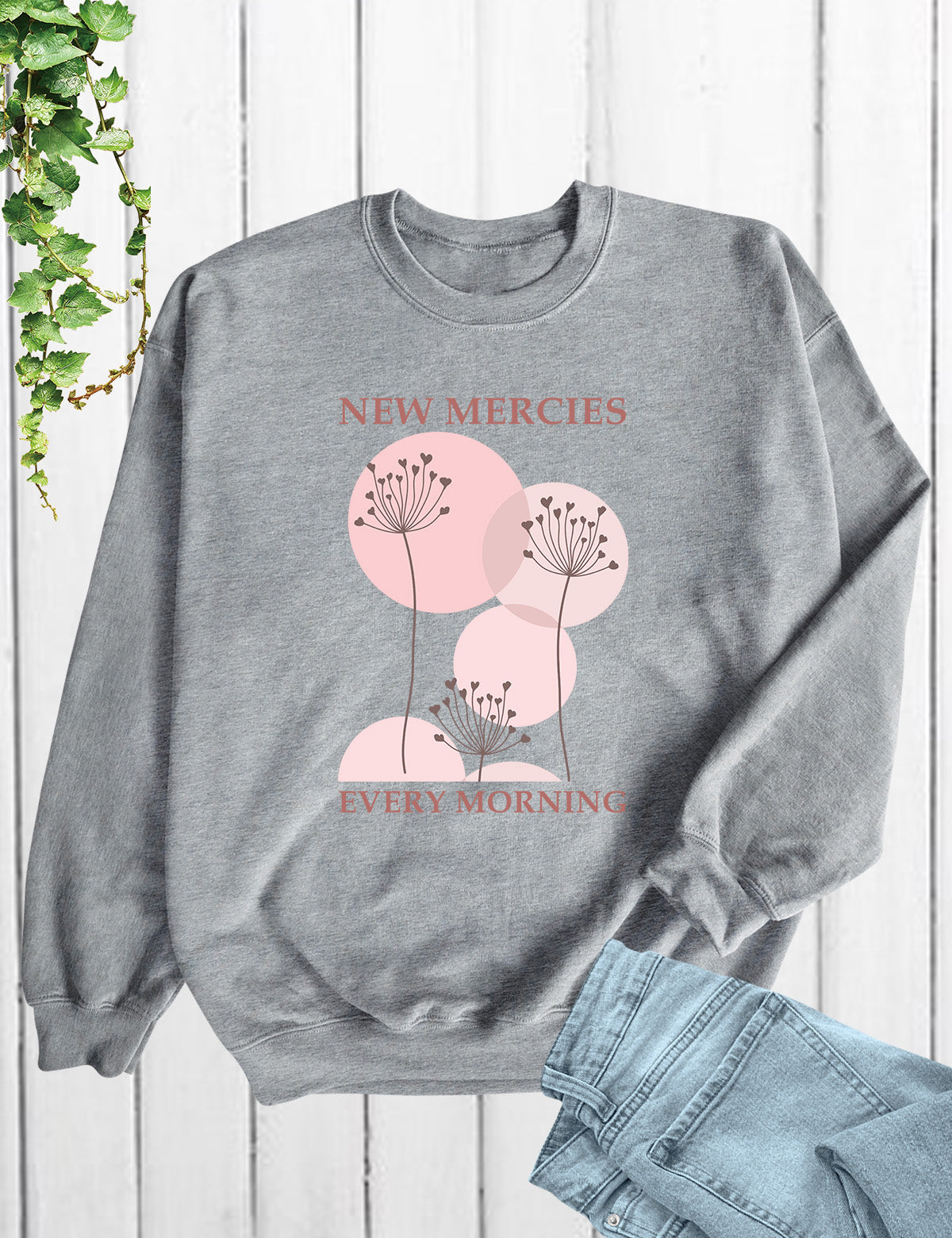 New Mercies Sweatshirt Faith Based Boho Christian Sweatshirts