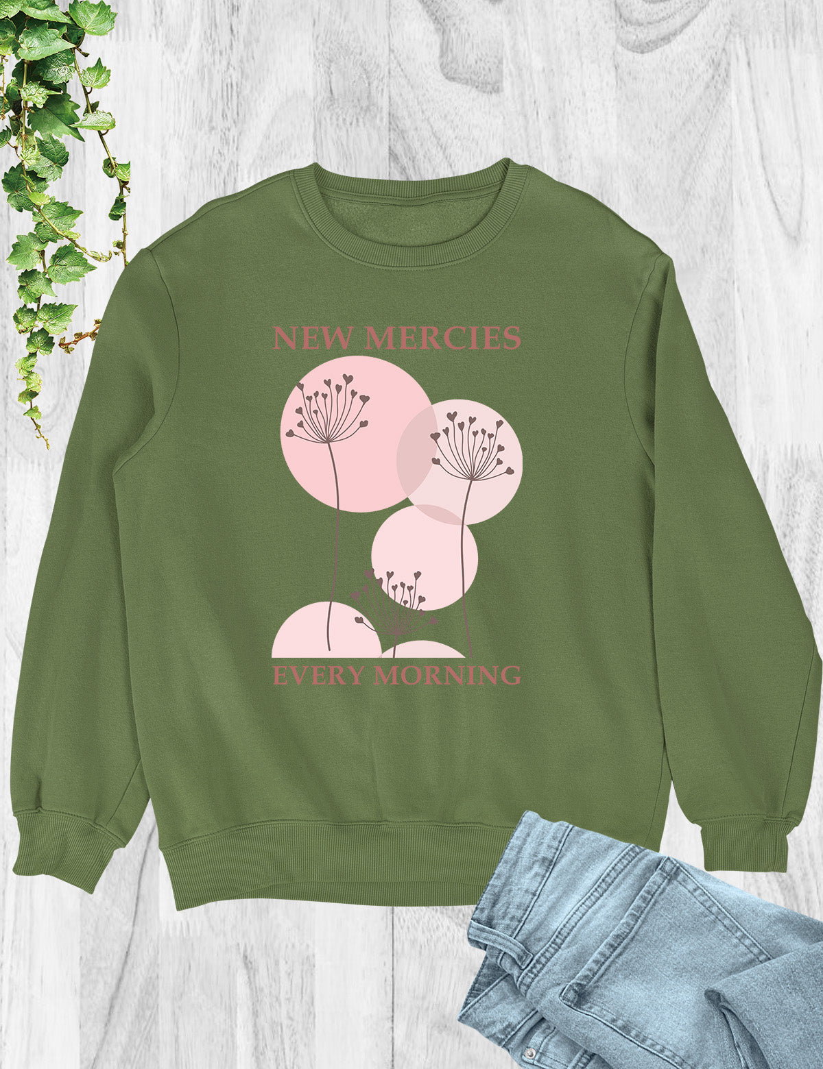 New Mercies Sweatshirt Faith Based Boho Christian Sweatshirts