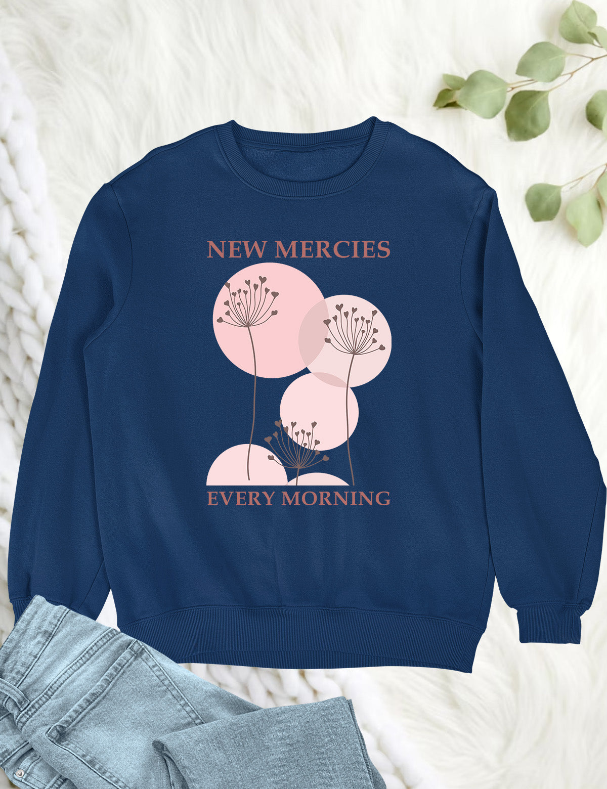 New Mercies Sweatshirt Faith Based Boho Christian Sweatshirts