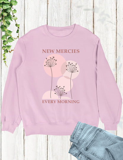 New Mercies Sweatshirt Faith Based Boho Christian Sweatshirts