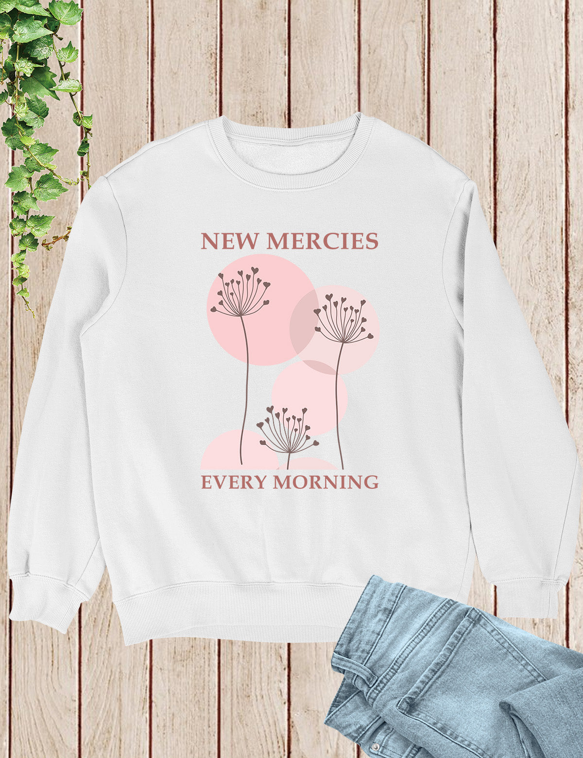 New Mercies Sweatshirt Faith Based Boho Christian Sweatshirts