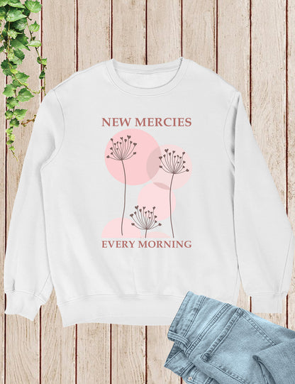 New Mercies Sweatshirt Faith Based Boho Christian Sweatshirts