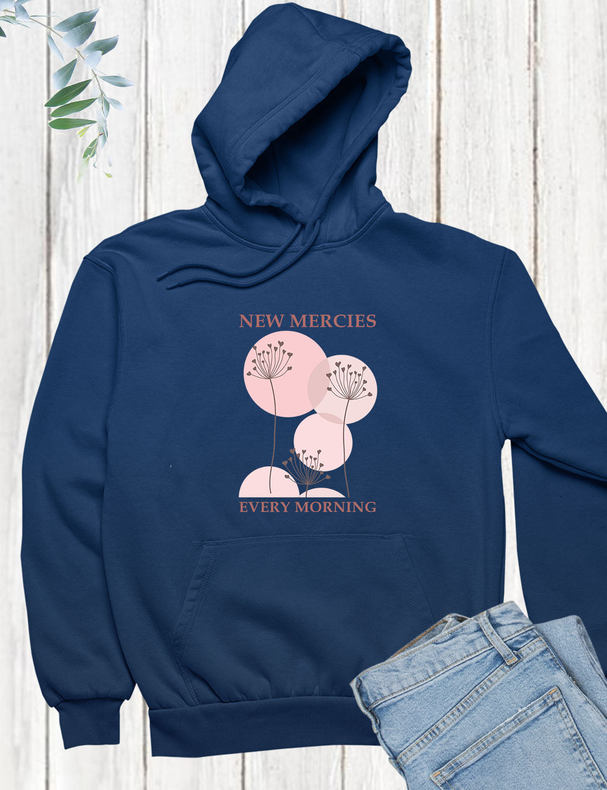 New Mercies Every Morning Boho Christian Hoodie