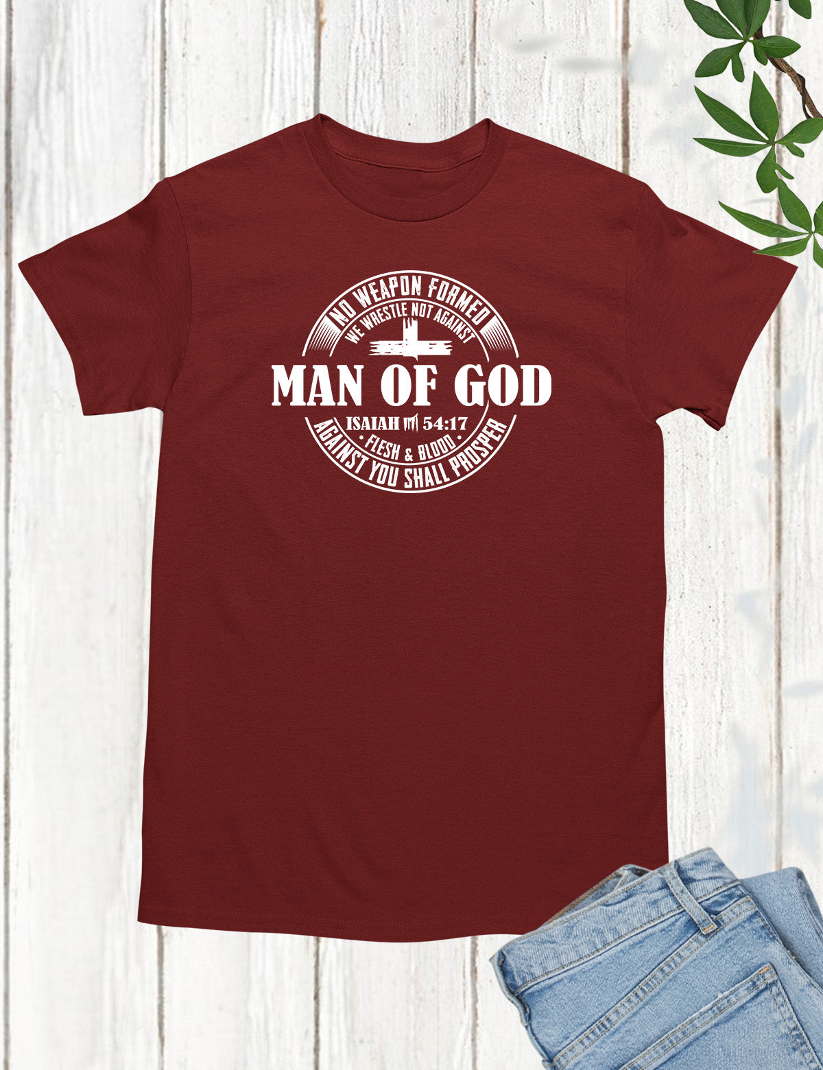 Man of God Pastor Gift Christian Mens T Shirt
