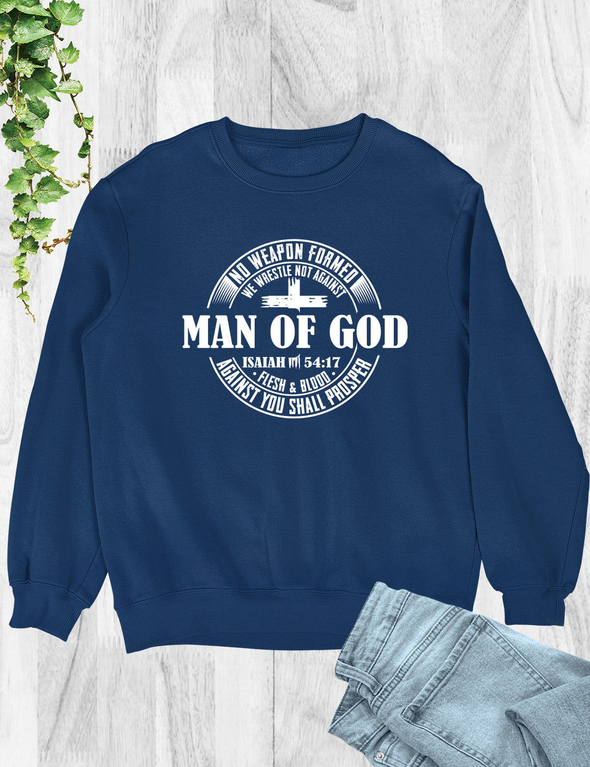 Man of God Pastor Gift Christian Mens Sweatshirt
