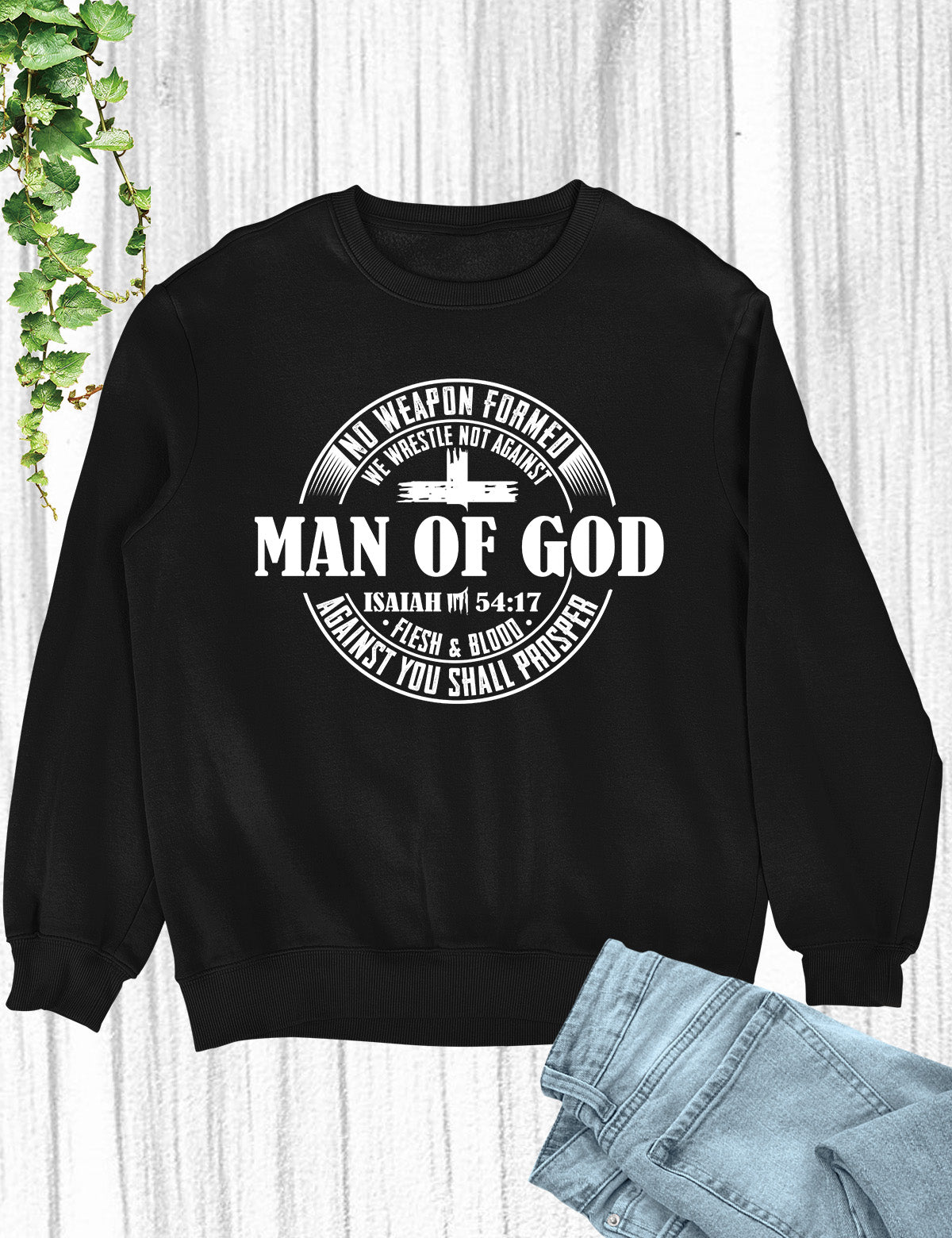 Man of God Pastor Gift Christian Mens Sweatshirt