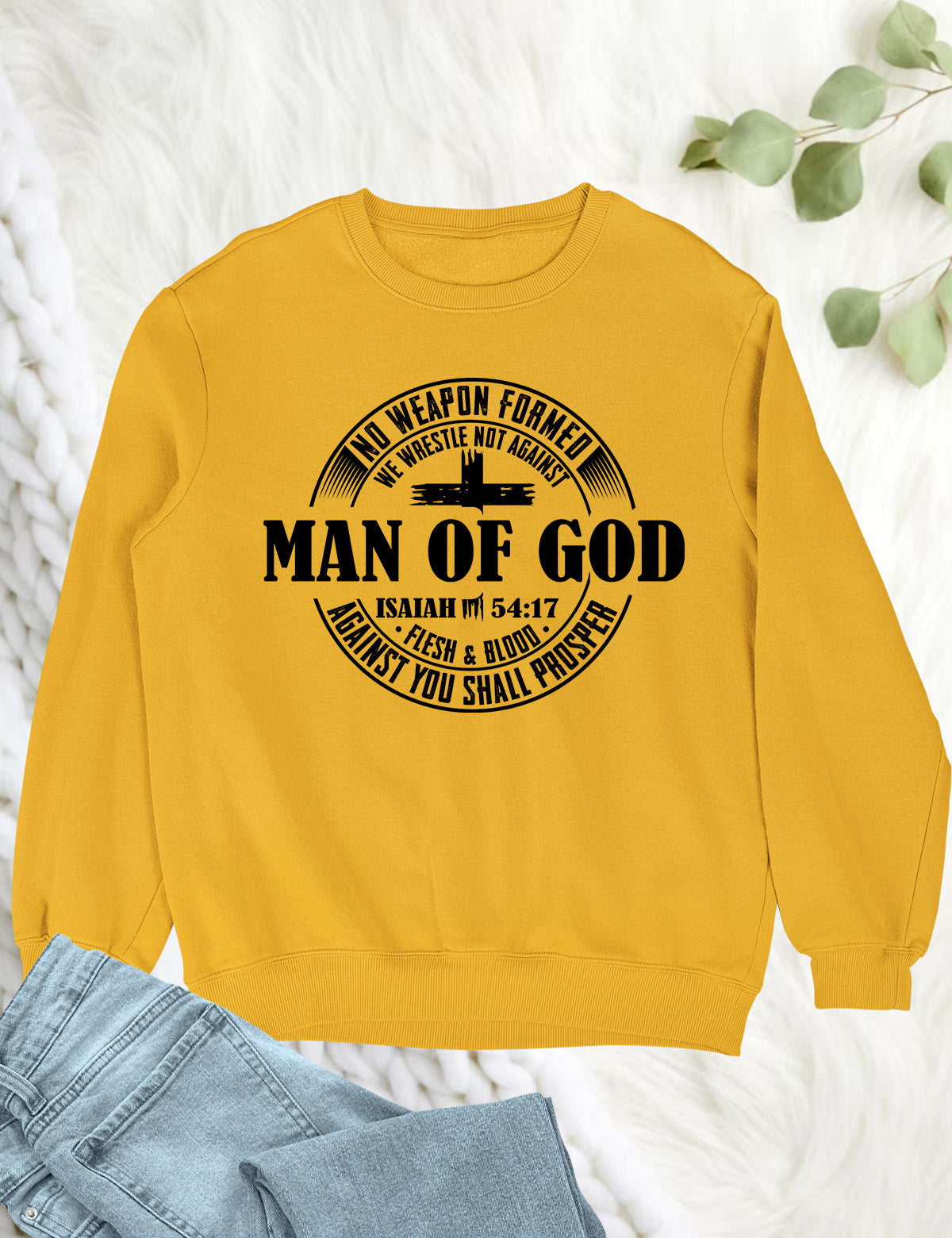 Man of God Pastor Gift Christian Mens Sweatshirt