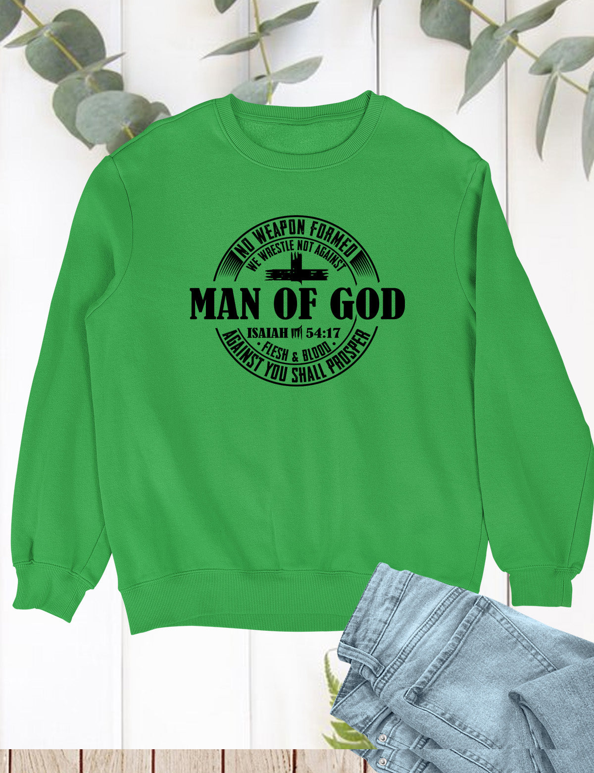 Man of God Pastor Gift Christian Mens Sweatshirt