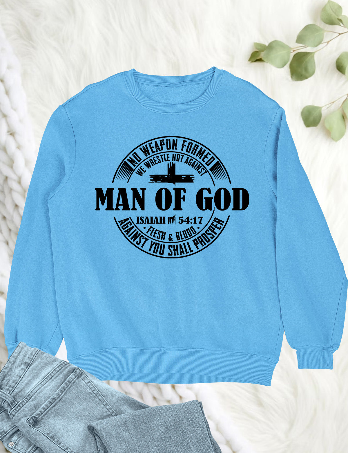 Man of God Pastor Gift Christian Mens Sweatshirt
