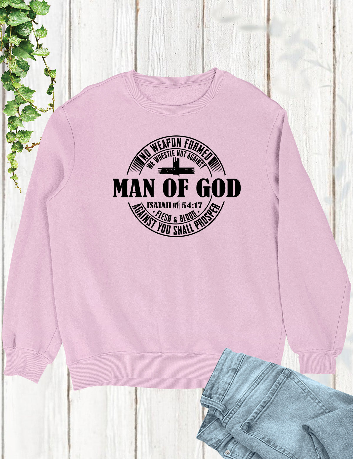 Man of God Pastor Gift Christian Mens Sweatshirt