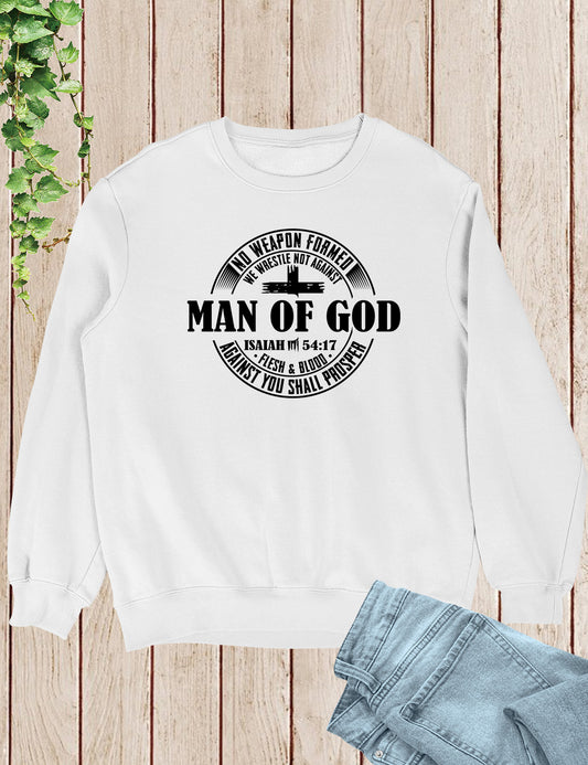 Man of God Pastor Gift Christian Mens Sweatshirt