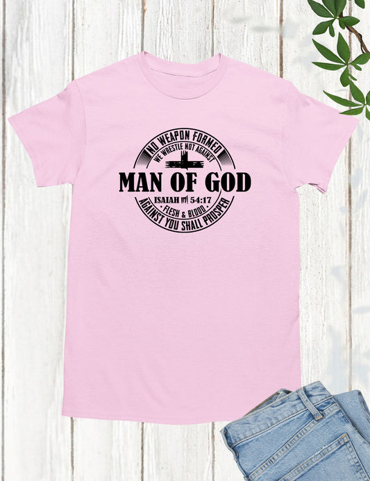 Man of God Pastor Gift Christian Mens T Shirt