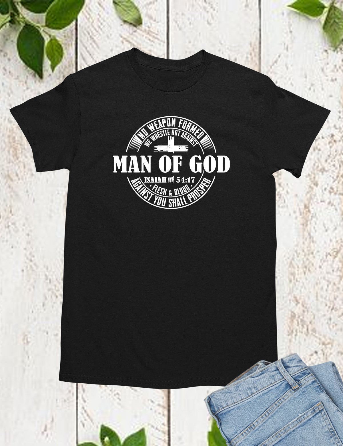 Man of God Pastor Gift Christian Mens T Shirt