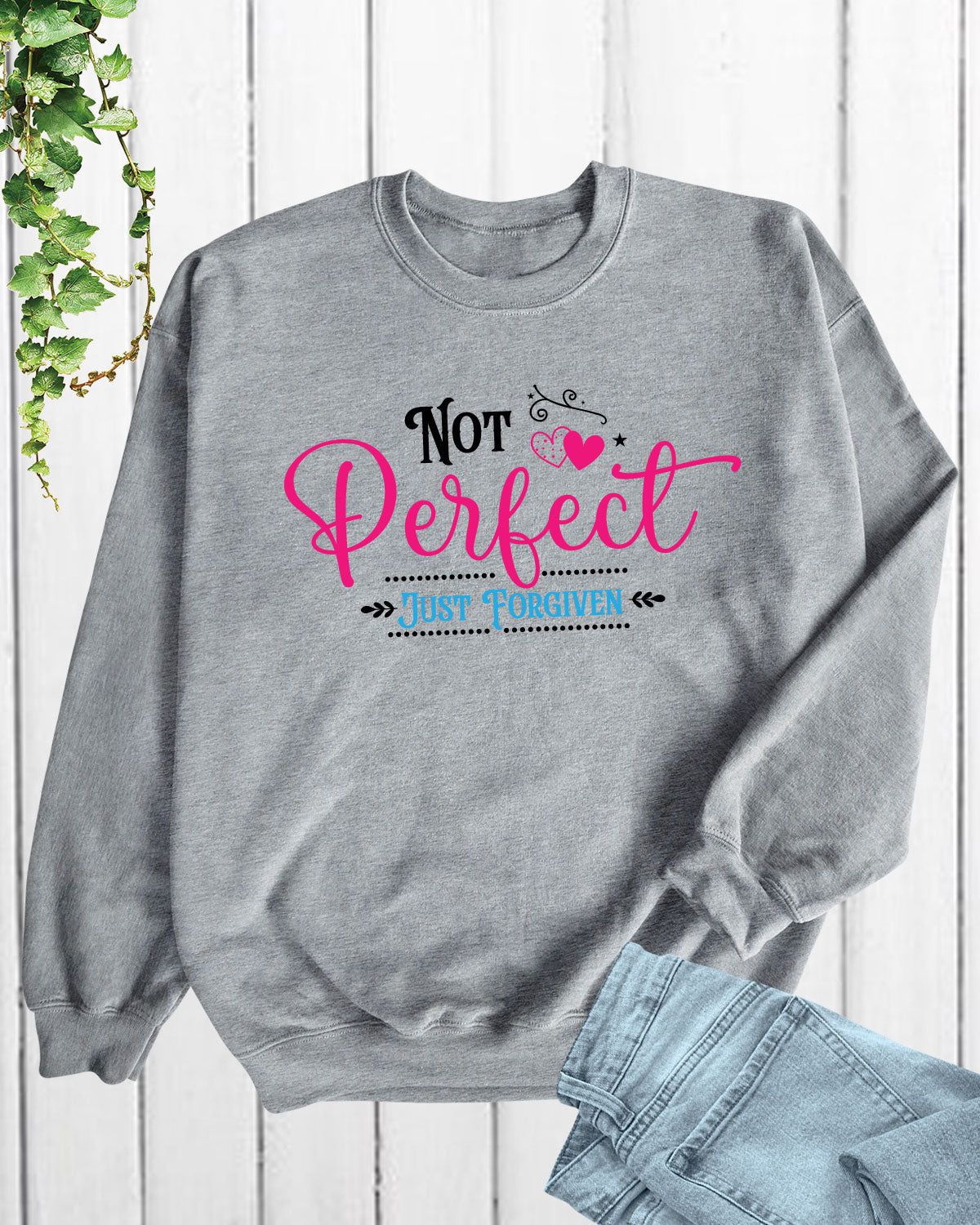 Not Perfect Just Forgiven Faith Long Sleeve T Shirt