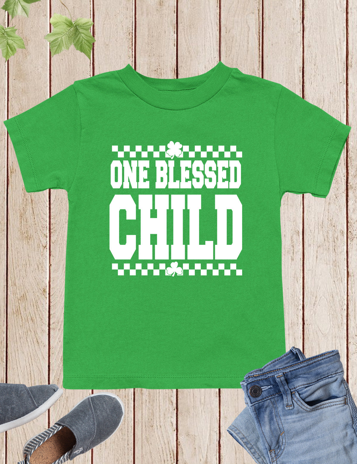 One Blessed Child Christian Irish Kids Shirt