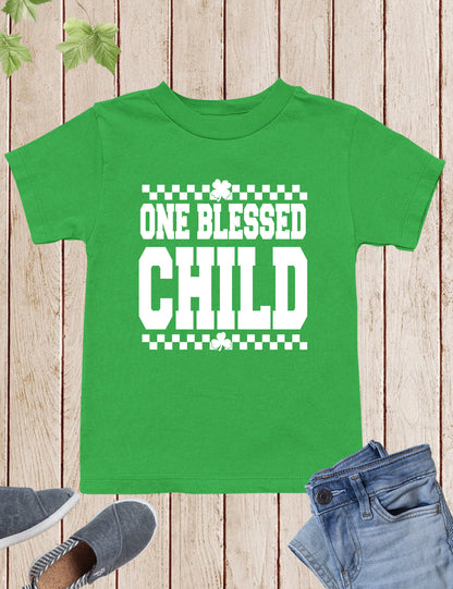 One Blessed Child Christian Irish Kids Shirt