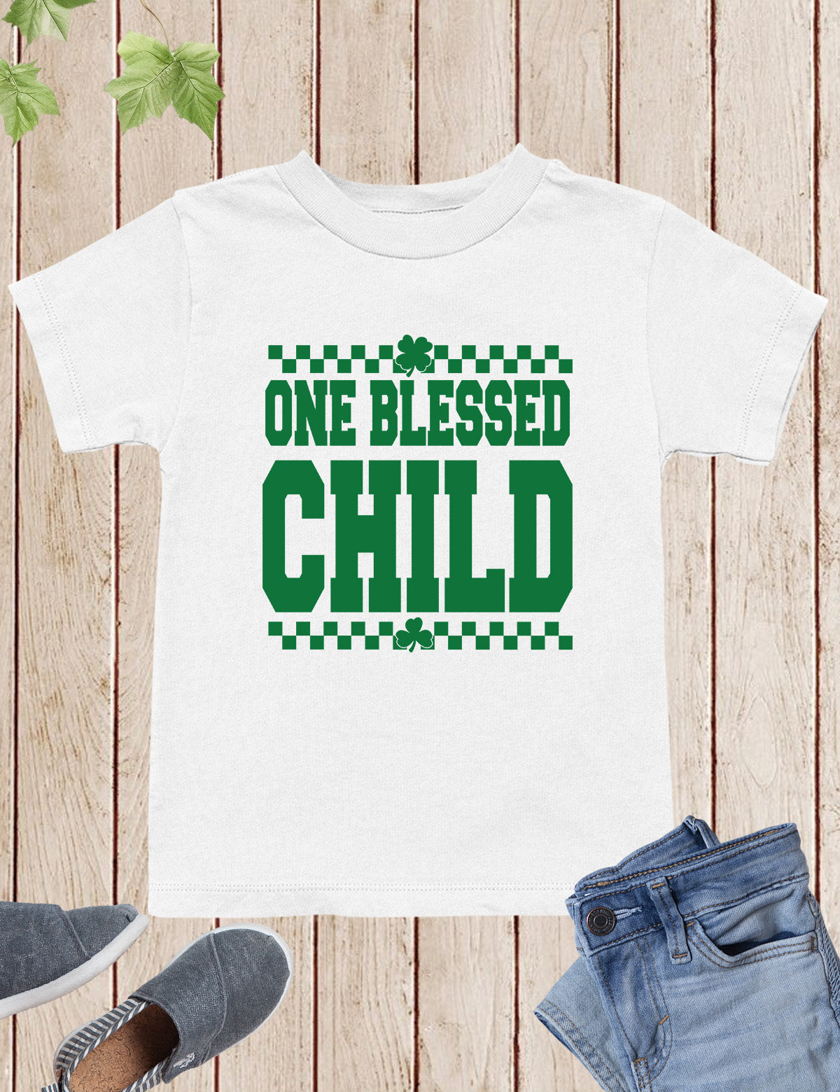 One Blessed Child Christian Irish Kids Shirt