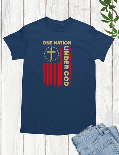 One Nation Under God Flag Christian T Shirt