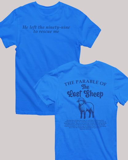 Parable of the Lost Sheep Bible Verse Front Back T Shirt