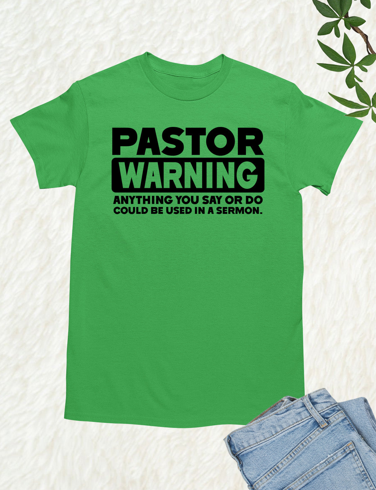 Pastor Warning T shirt for church