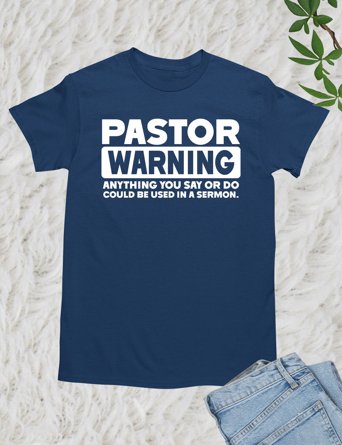 Pastor Warning T shirt for church