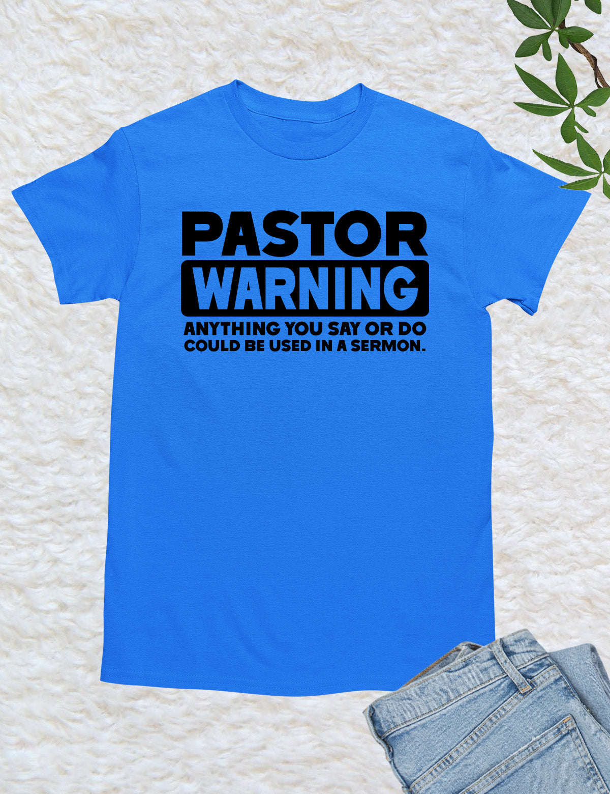 Pastor Warning T shirt for church