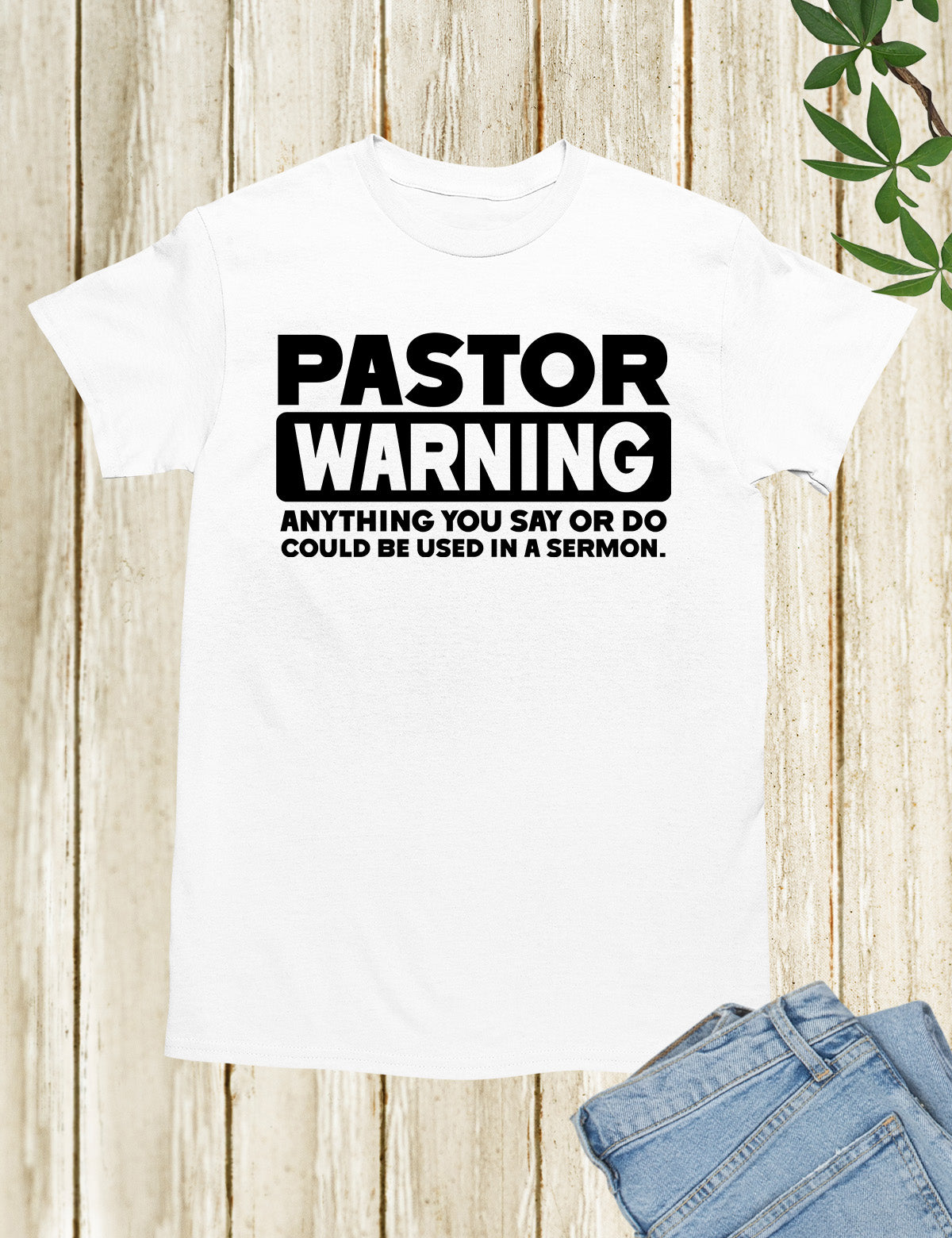 Pastor Warning T shirt for church