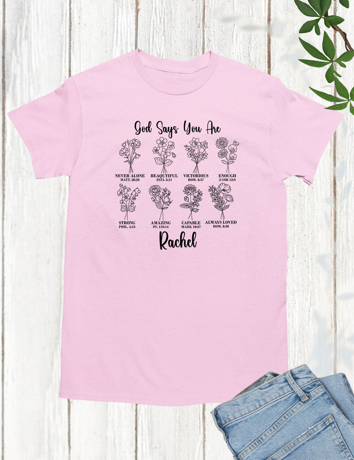 Personalized Prayer God Says You Are Long Sleeve Christian Name T Shirts