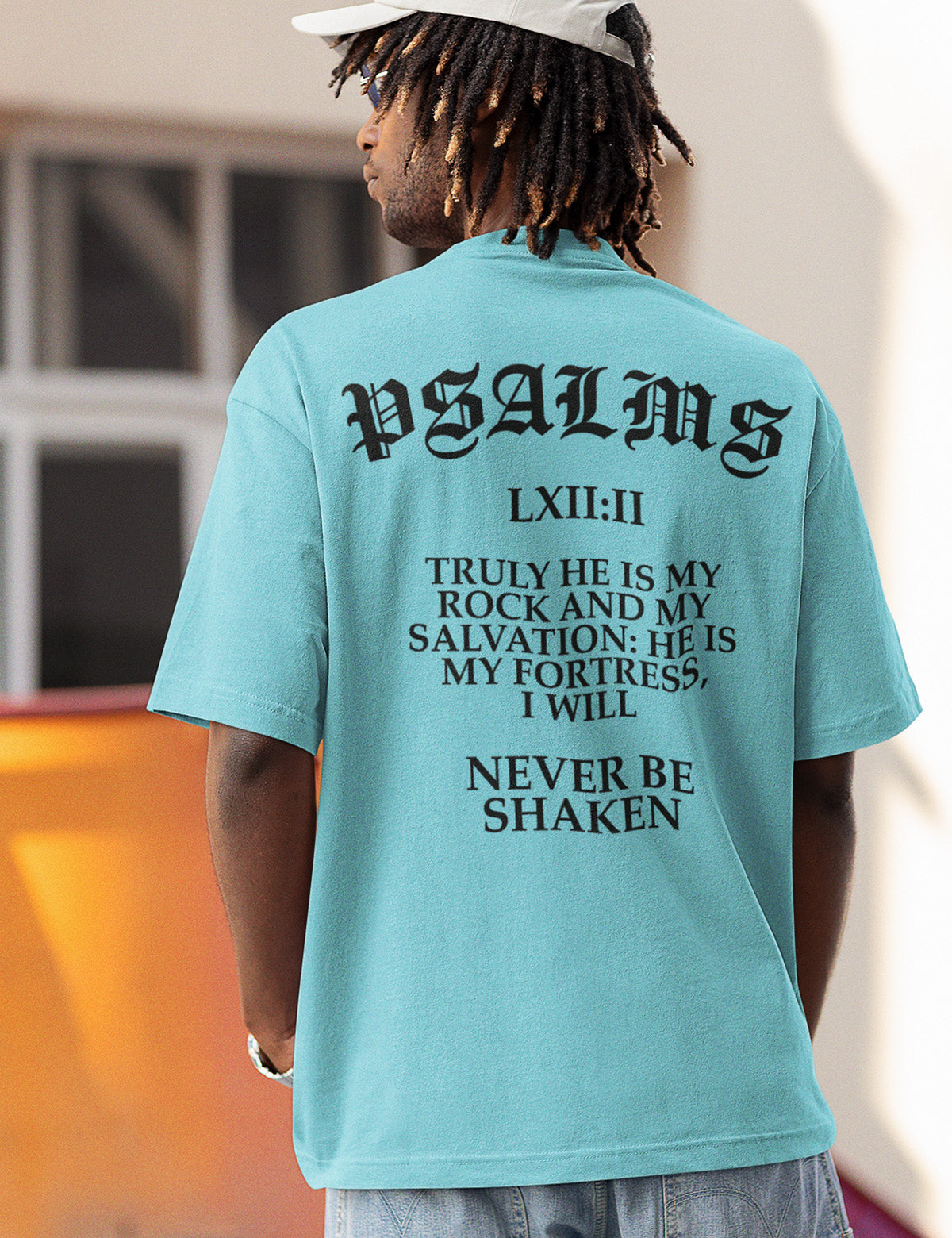 Men's Bible Verse Christian Merch T Shirt Back print