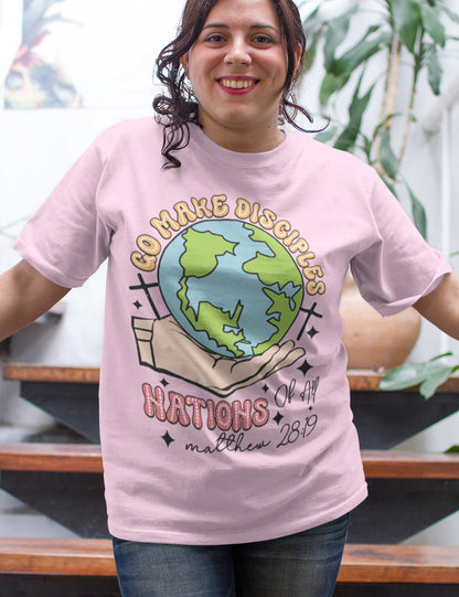 Go Make Disciples of Nation Retro T Shirt