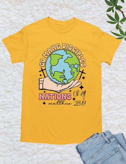 Go Make Disciples of Nation Retro T Shirt