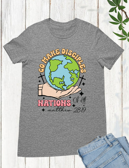 Go Make Disciples of Nation Retro T Shirt