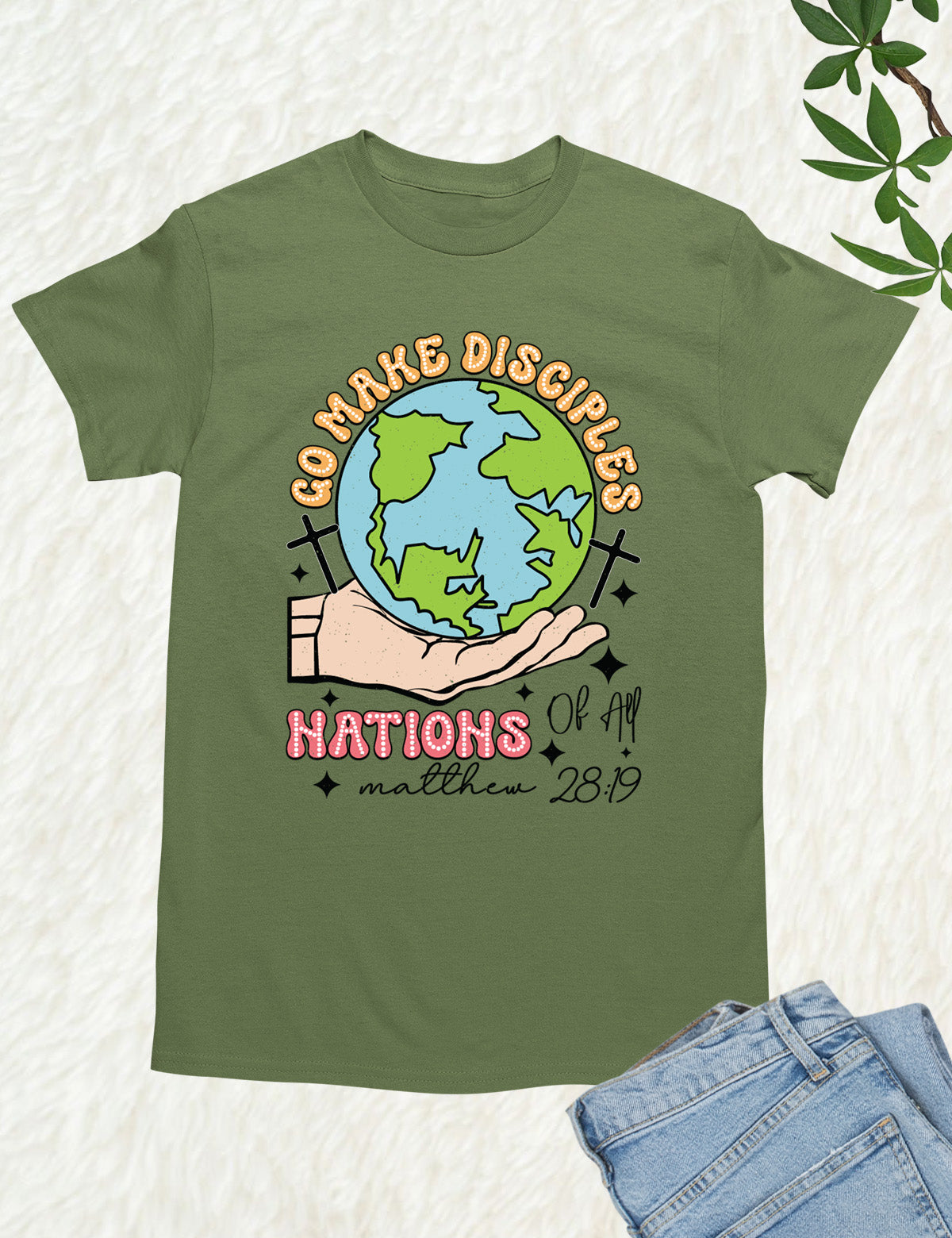 Go Make Disciples of Nation Retro T Shirt