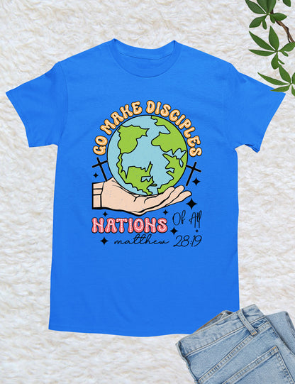 Go Make Disciples of Nation Retro T Shirt