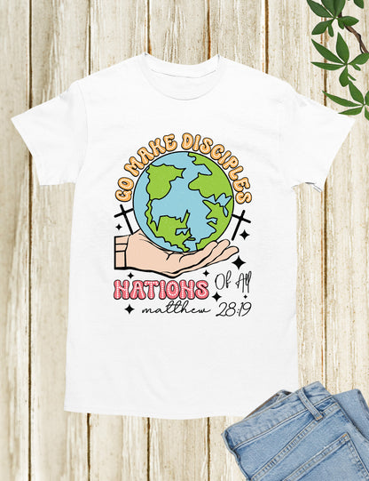 Go Make Disciples of Nation Retro T Shirt