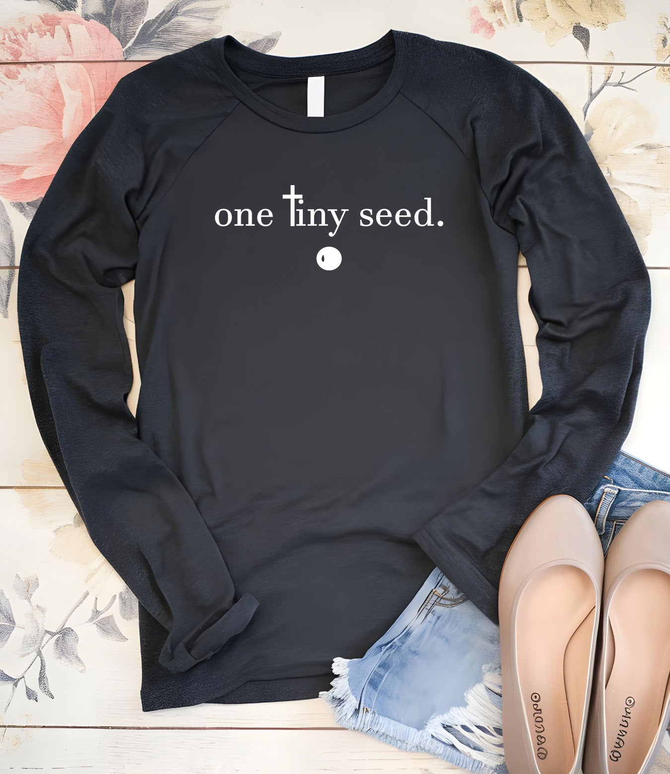 Faith Mustard Seed Long Sleeve T Shirts