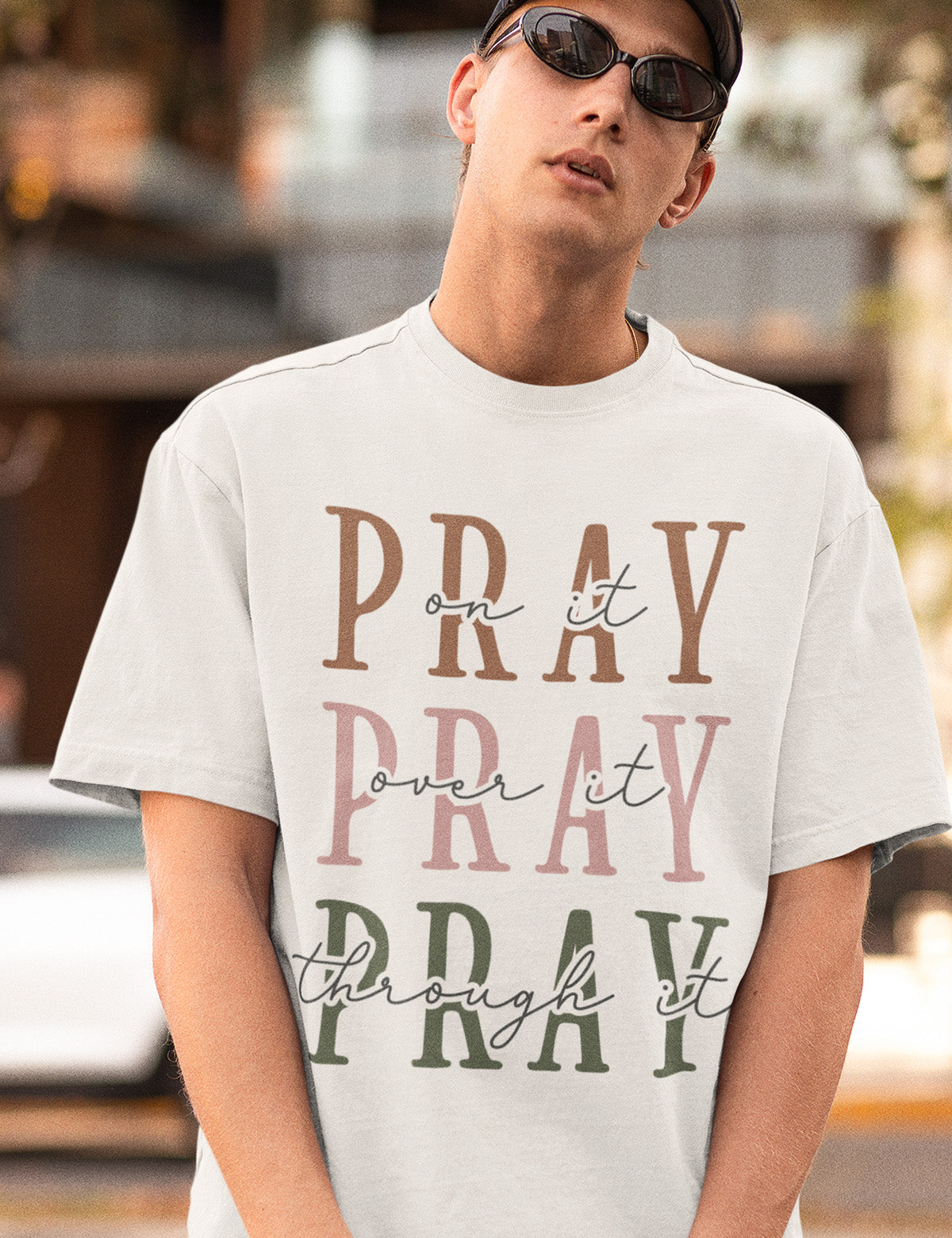 Pray Bible Verse Women T Shirt